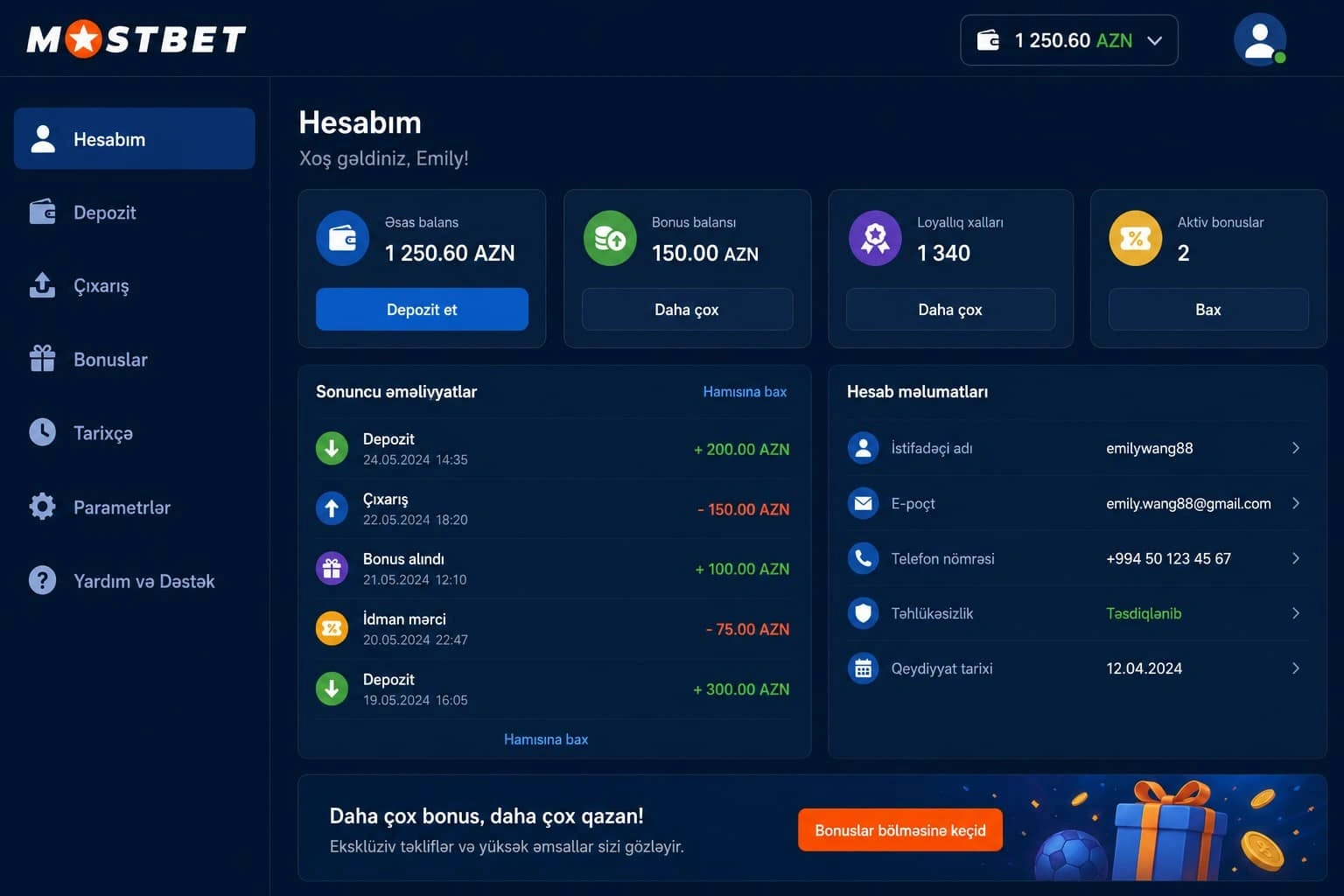 Mostbet hesaba giriş və login üsulları