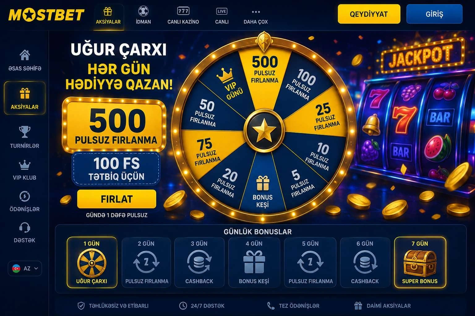Mostbet bonus kodu və promo kodu